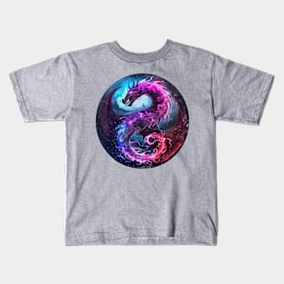 Lunar Guardian: Moonlit Dragon Crest Kids T-Shirt